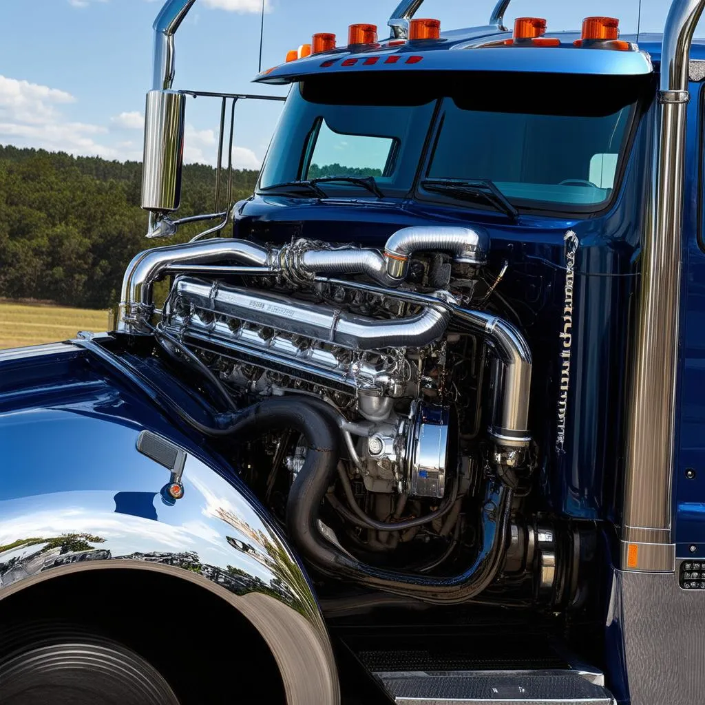 Peterbilt 579 engine