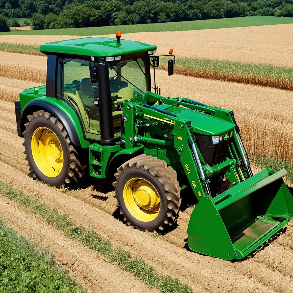 Tracteur John Deere équipé d'une transmission IVT