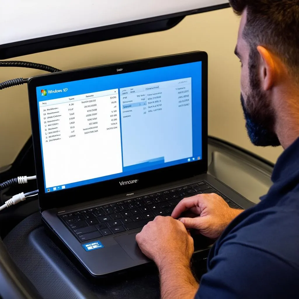 VMware and Windows XP for car diagnostic