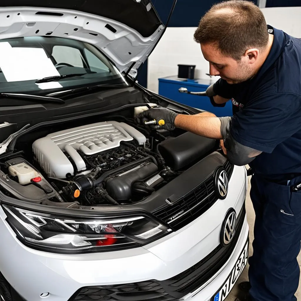 Entretien d'une voiture VW