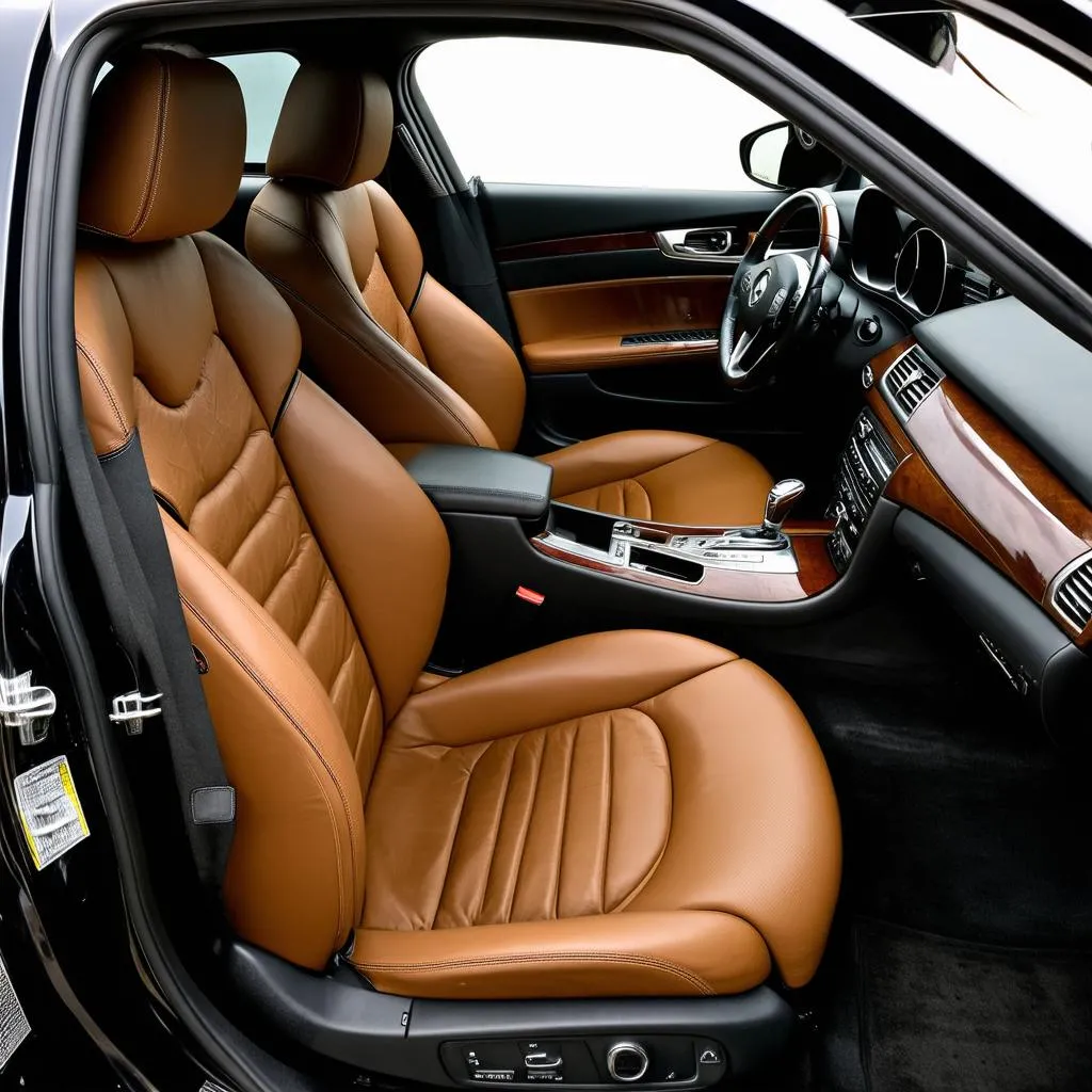 Intérieur luxueux de la W211 E55 AMG