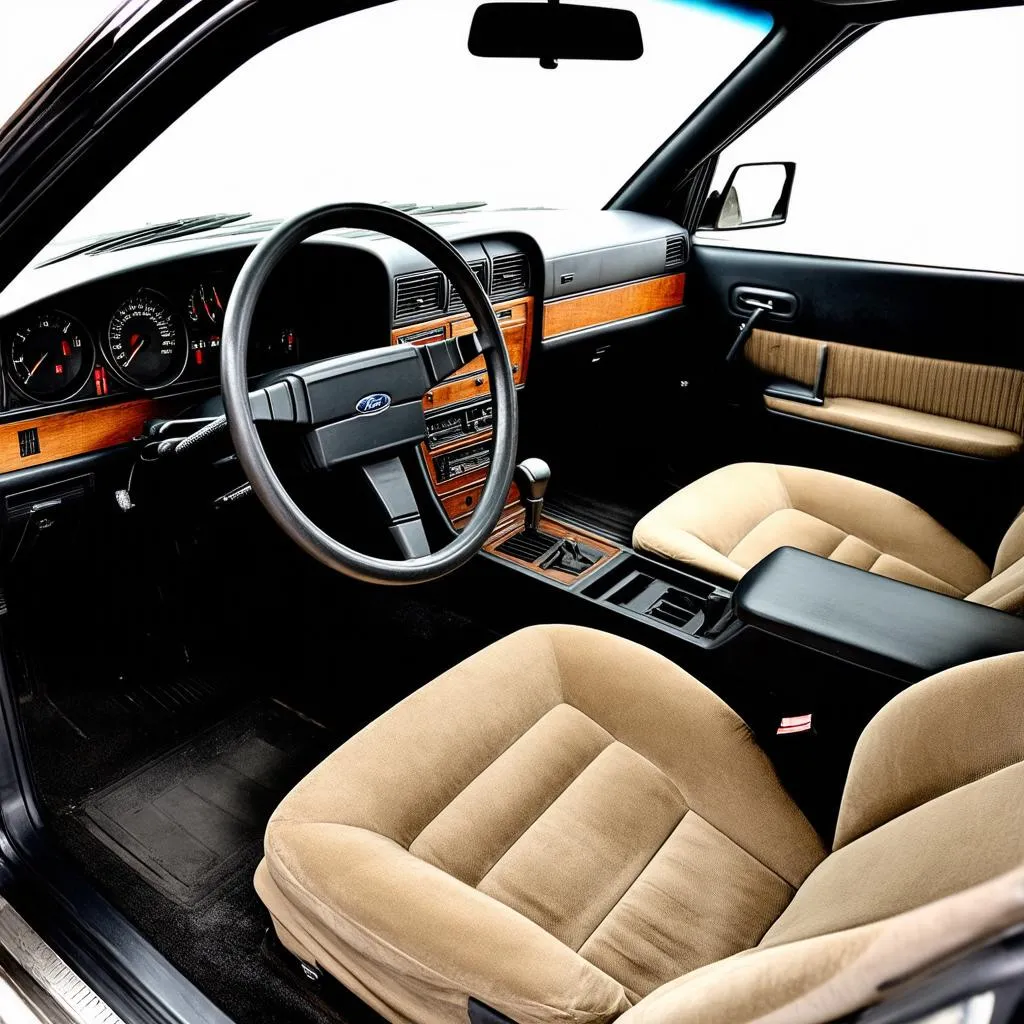 Intérieur spacieux de la Ford Granada