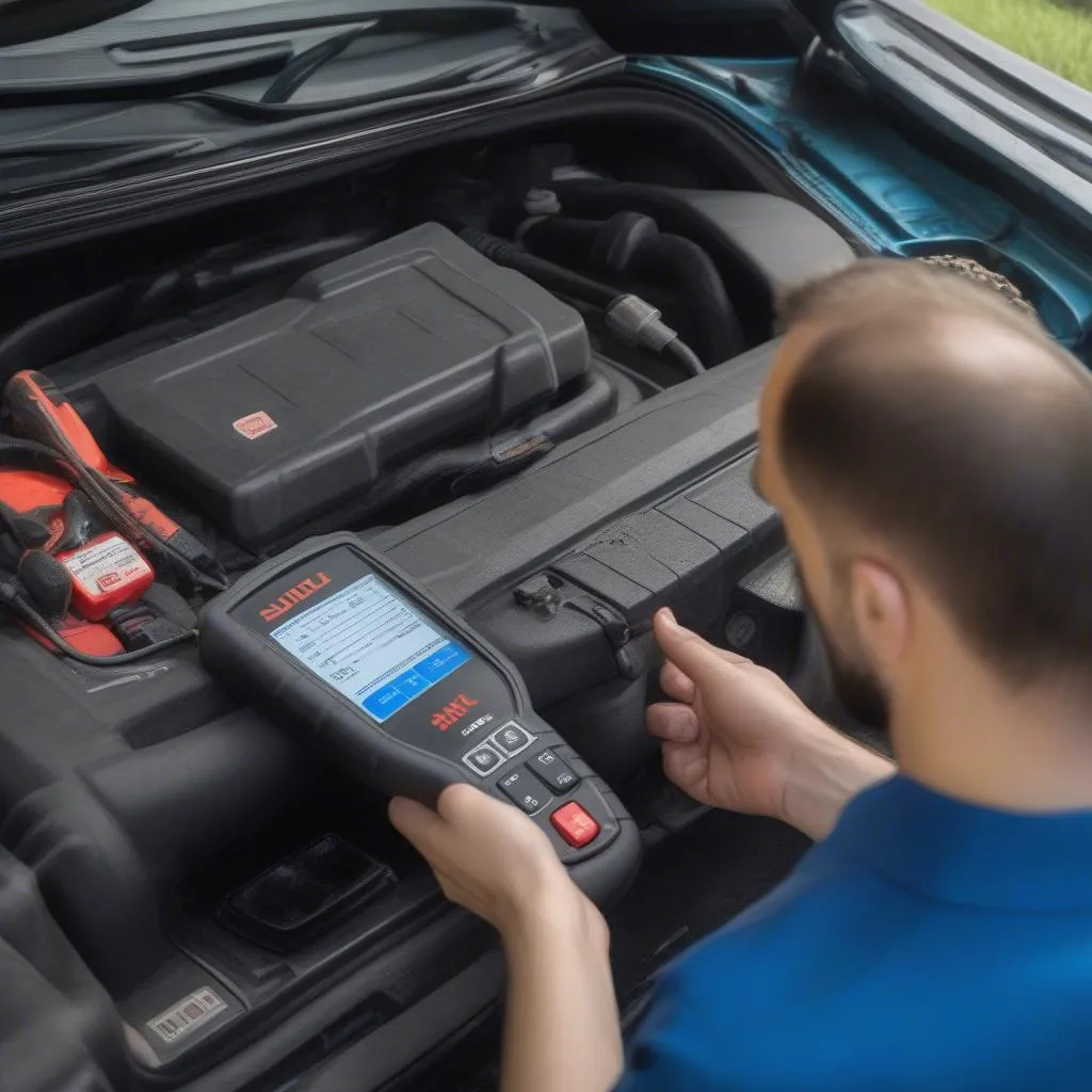 Suzuki OBD Scanner in Use