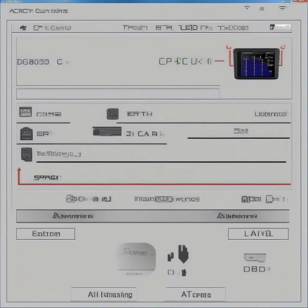 Interface de l'outil de diagnostic Actron CP9600 U Scan OBD