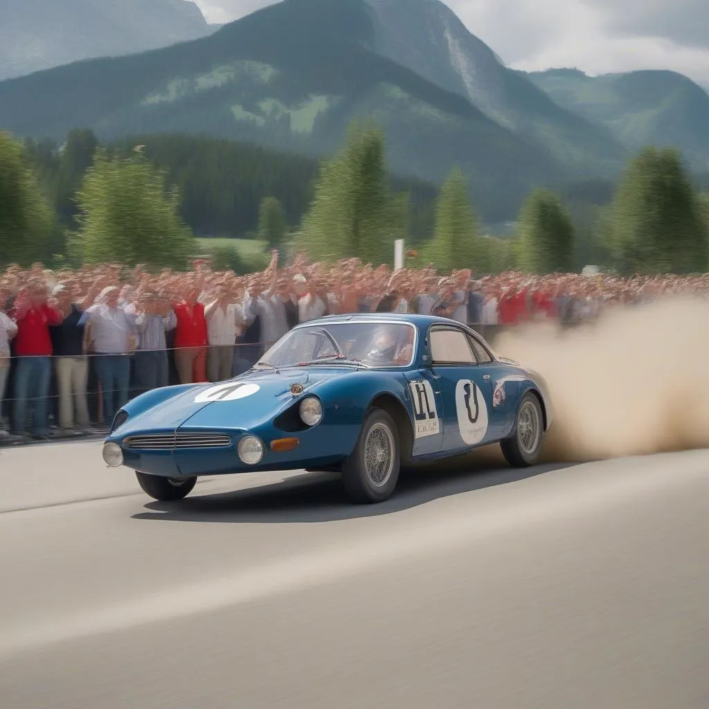 Alpine car rallye