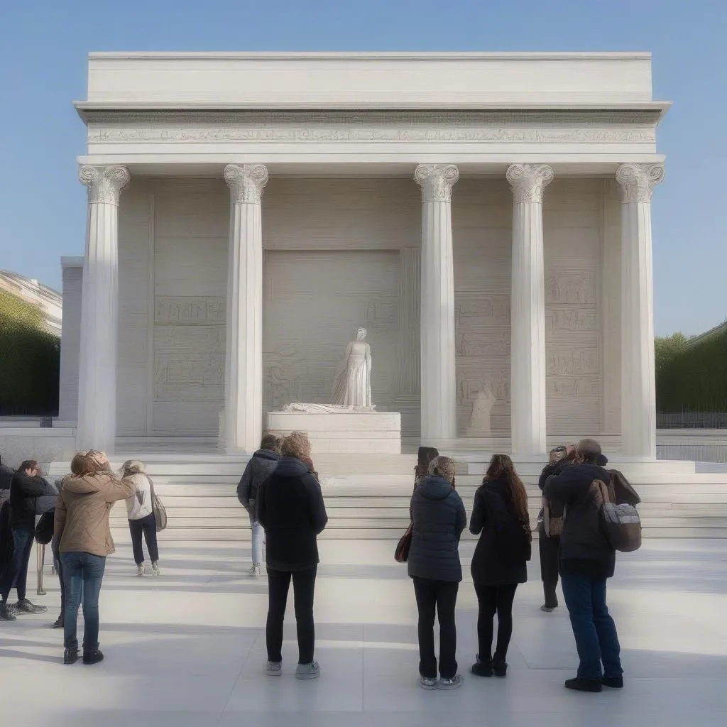 Ara Pacis Visitors