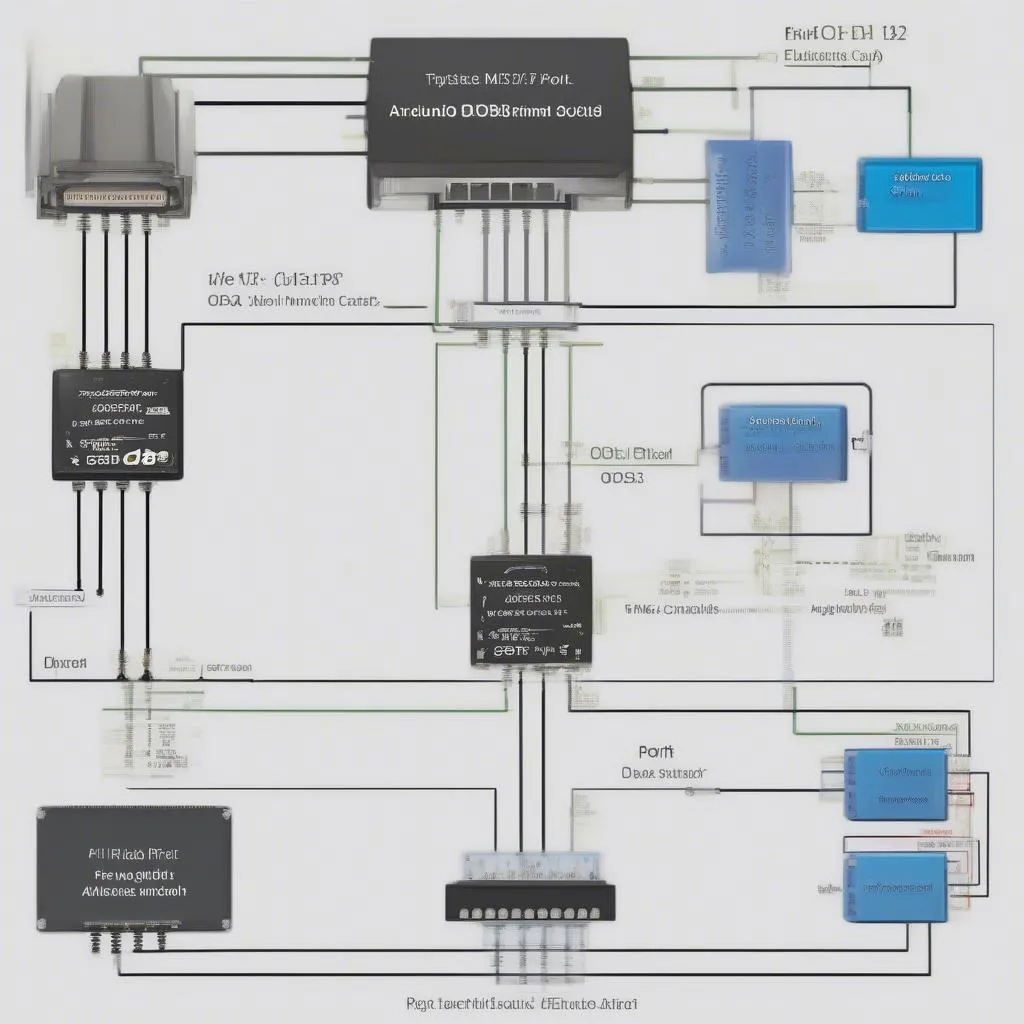 Schéma du fonctionnement de la bibliothèque Arduino OBD-II