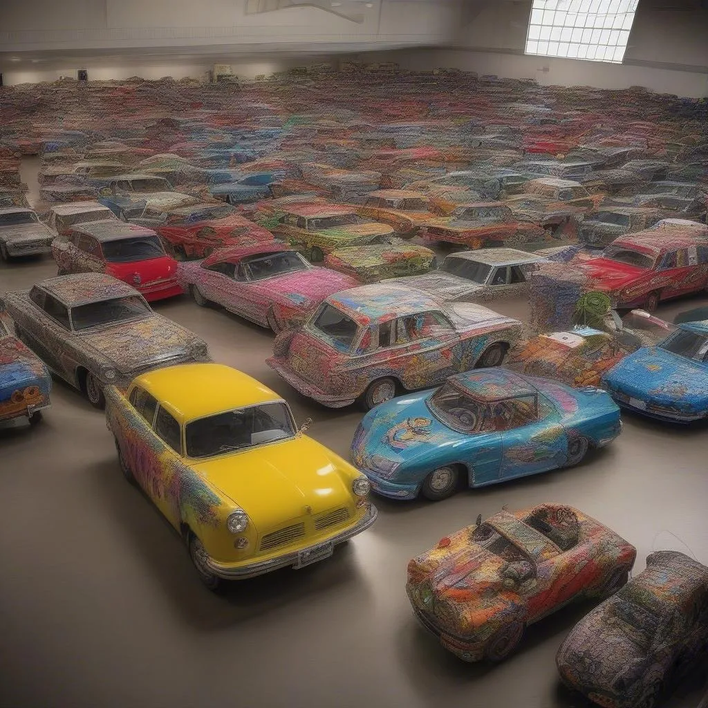 Interior of Art Car Museum