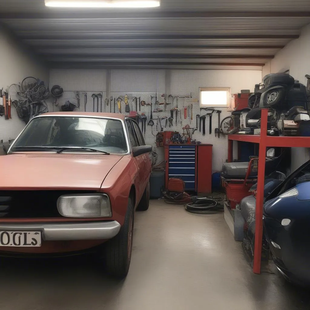 Atelier de mécanique automobile