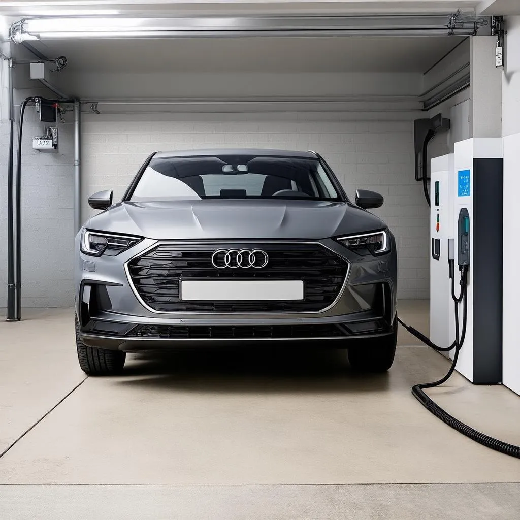 Audi e-tron charging