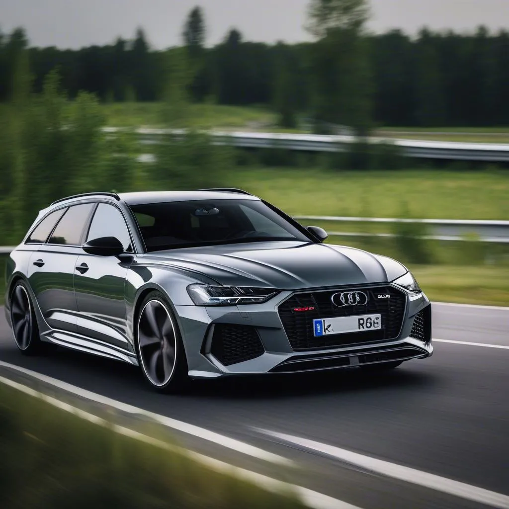 Audi RS6 sur autoroute allemande