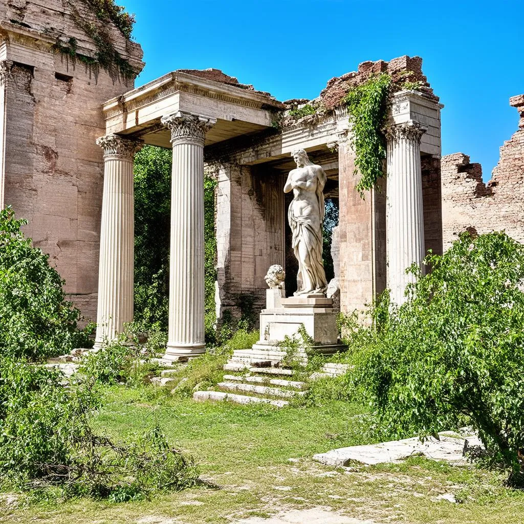 Autel d'Apollon en ruine