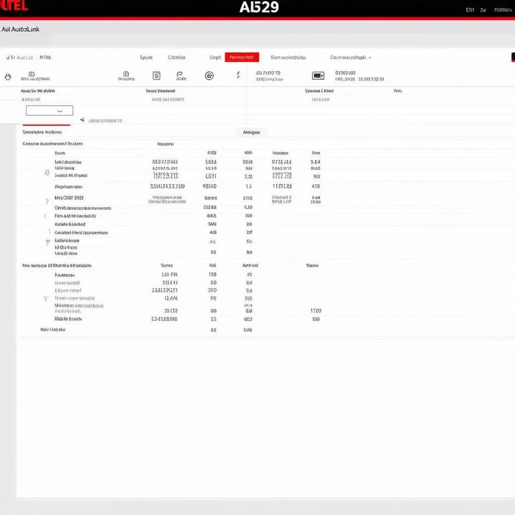 Autel Autolink AL529 Interface