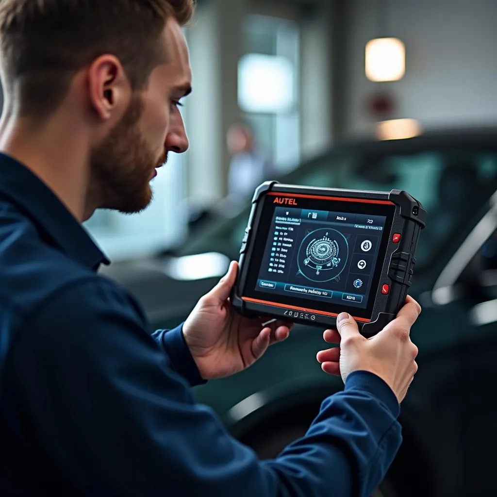 Diagnostic automobile avec Autel Bidjogo sur une Peugeot 508