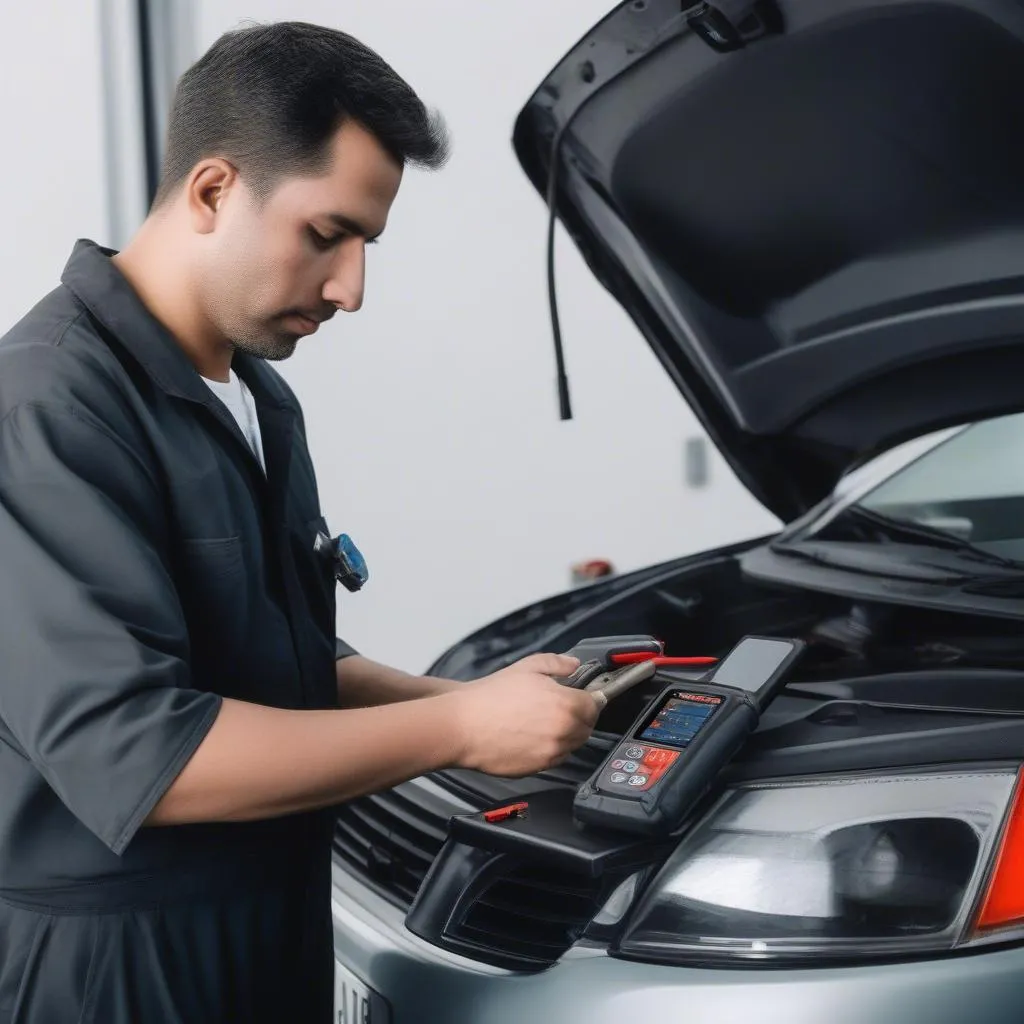 Diagnostic Autel sur une voiture