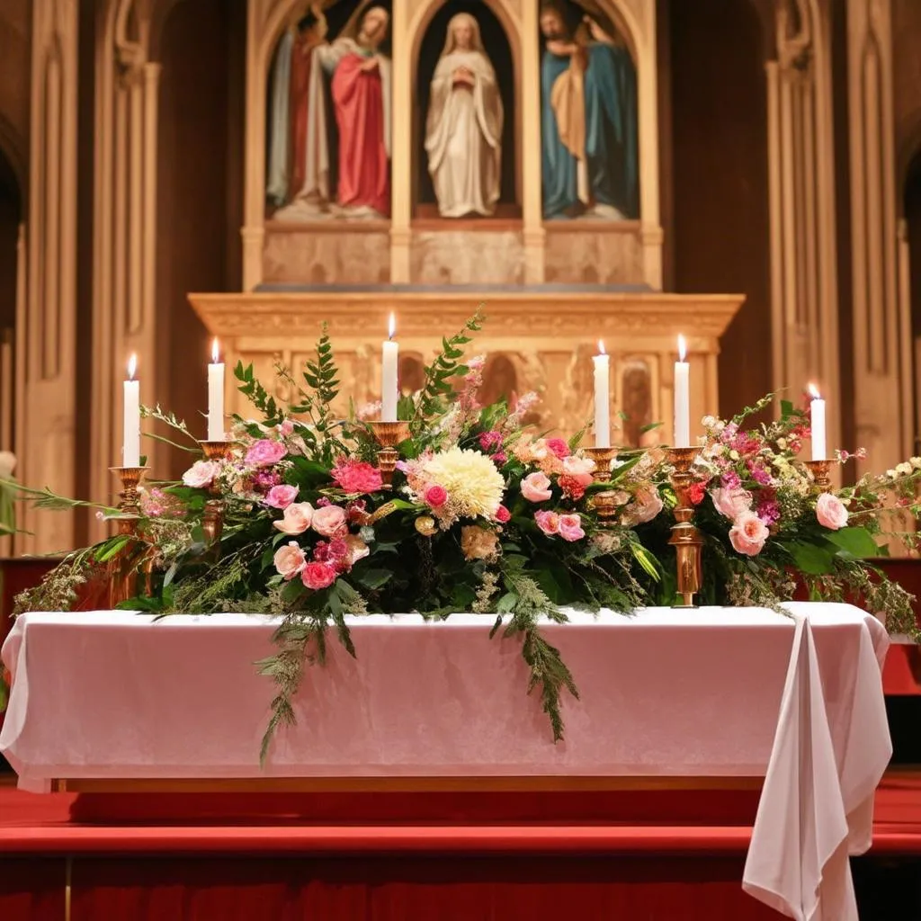 Autel dans une église