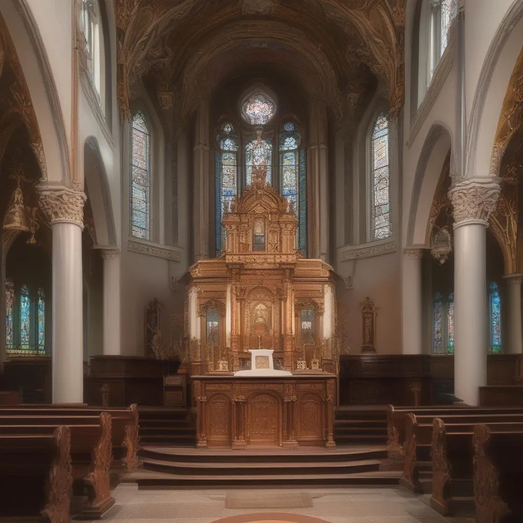 Autel d'une église bariq