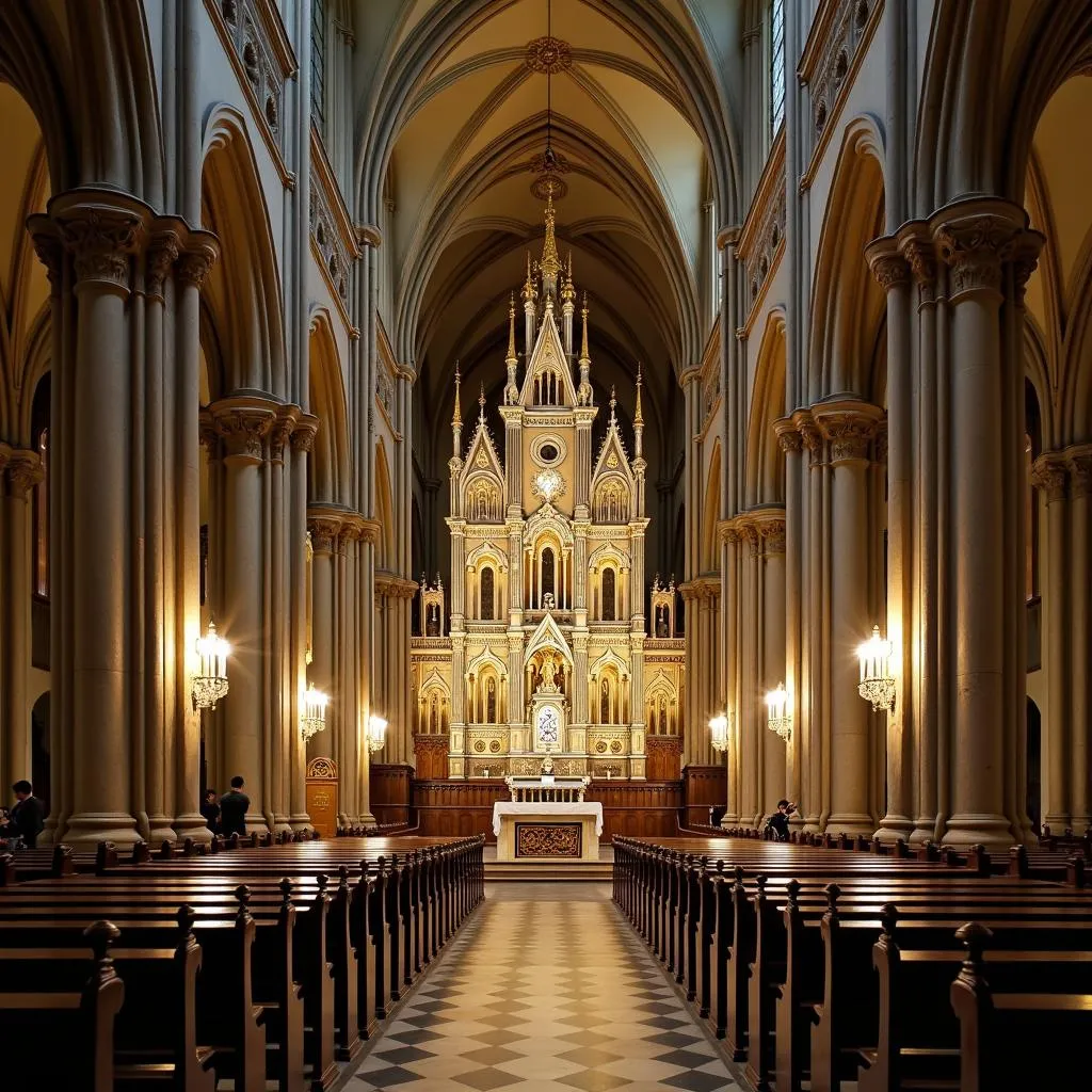 Autel de l'église Saint-Gervais à Paris