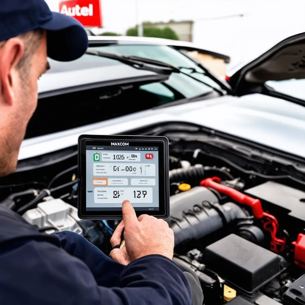 diagnostic automobile avec autel maxicom