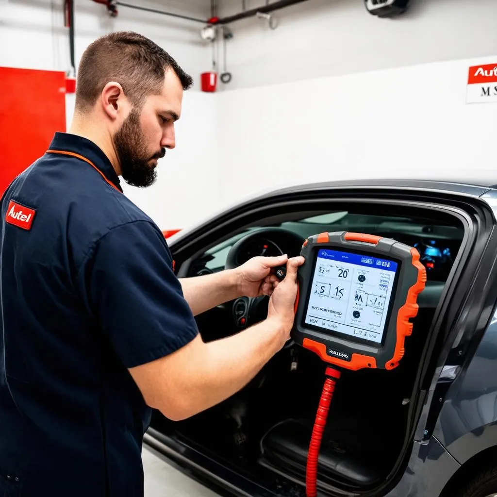 Car diagnostics using Autel MaxiSys MS919