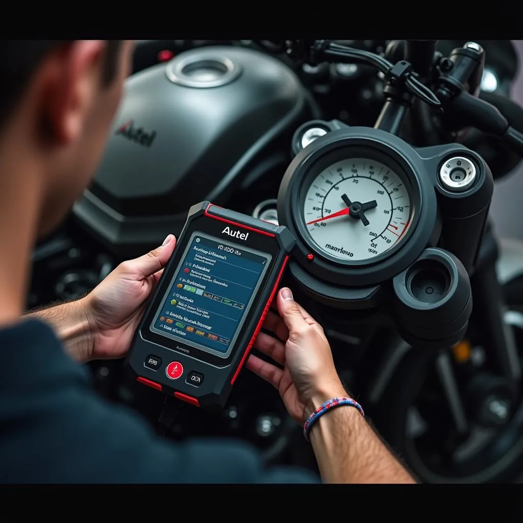 Outil de diagnostic Autel pour moto