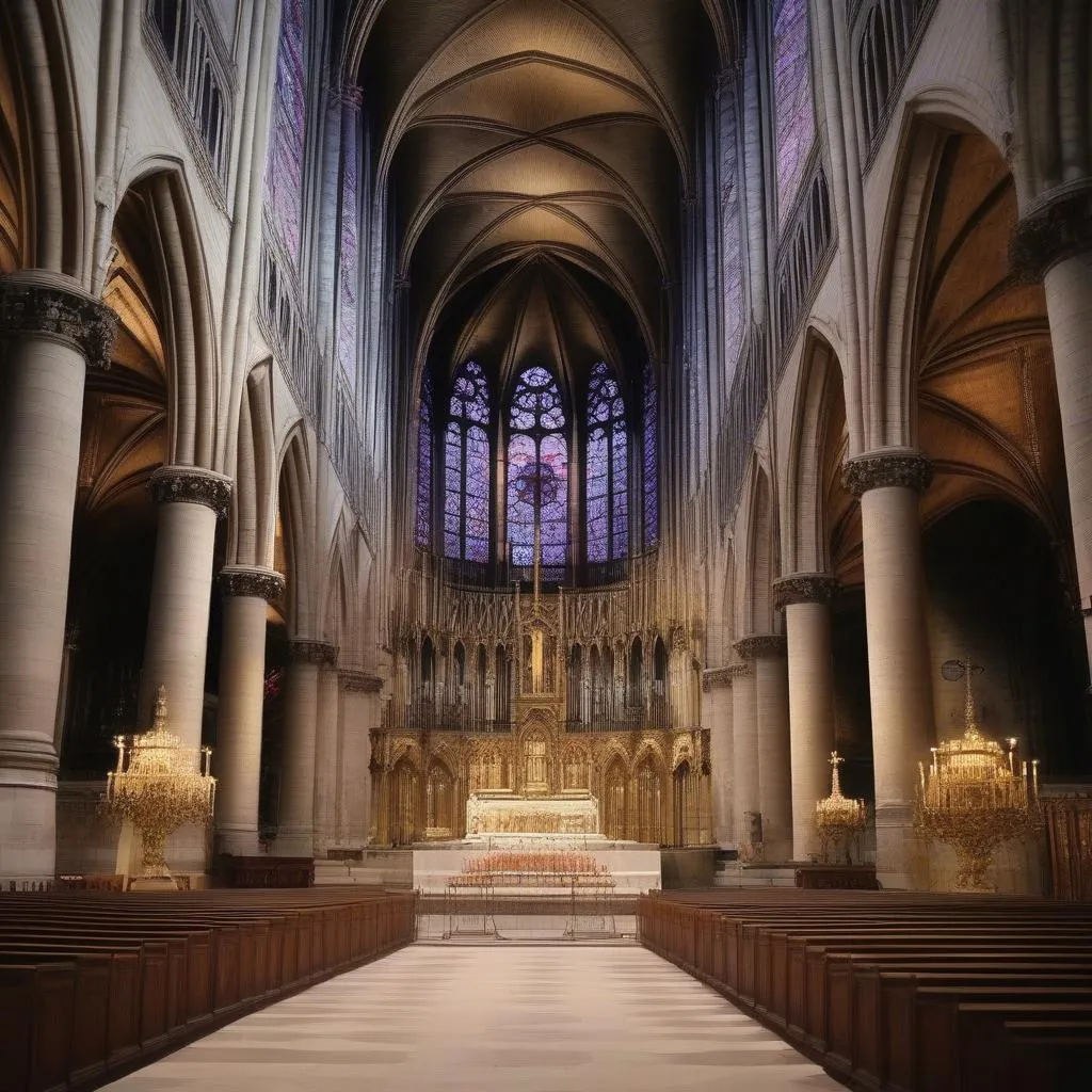 L'autel de Notre Dame à Paris