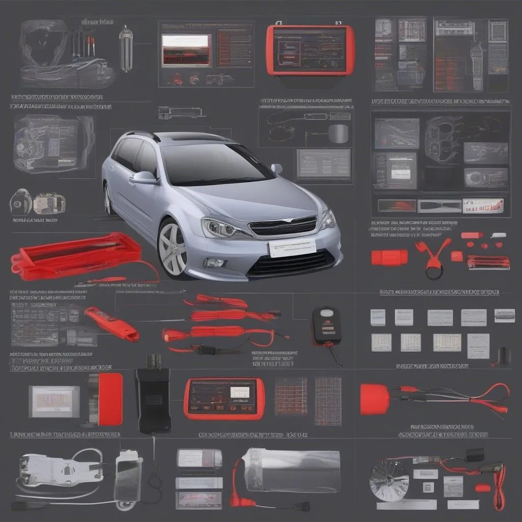 Atelier de diagnostic automobile avec outils Autel