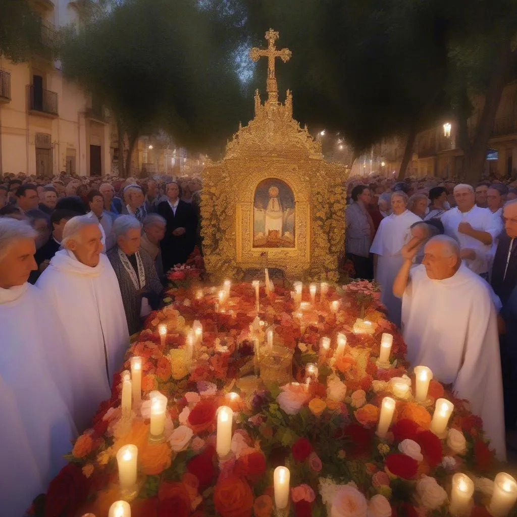 Autel religieux en Andalousie