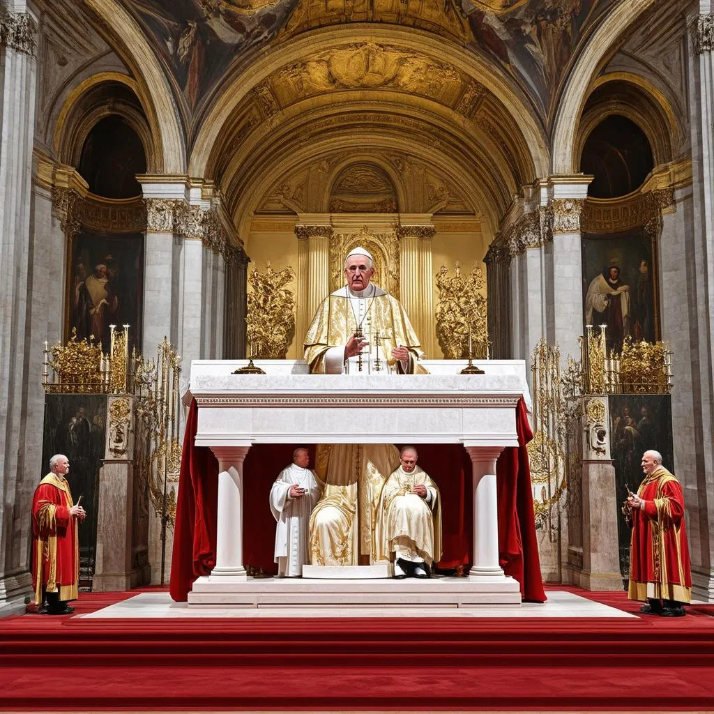 Autel papal de la Basilique Saint-Pierre