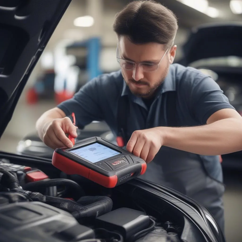 Autel scanner diagnostic voiture française, outil de diagnostic automobile