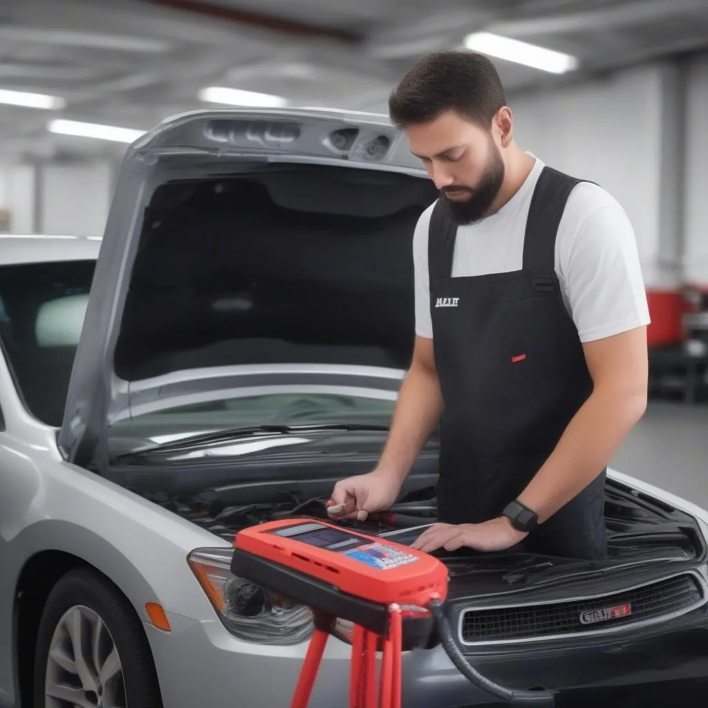 Autel Scanner diagnosing Chrysler