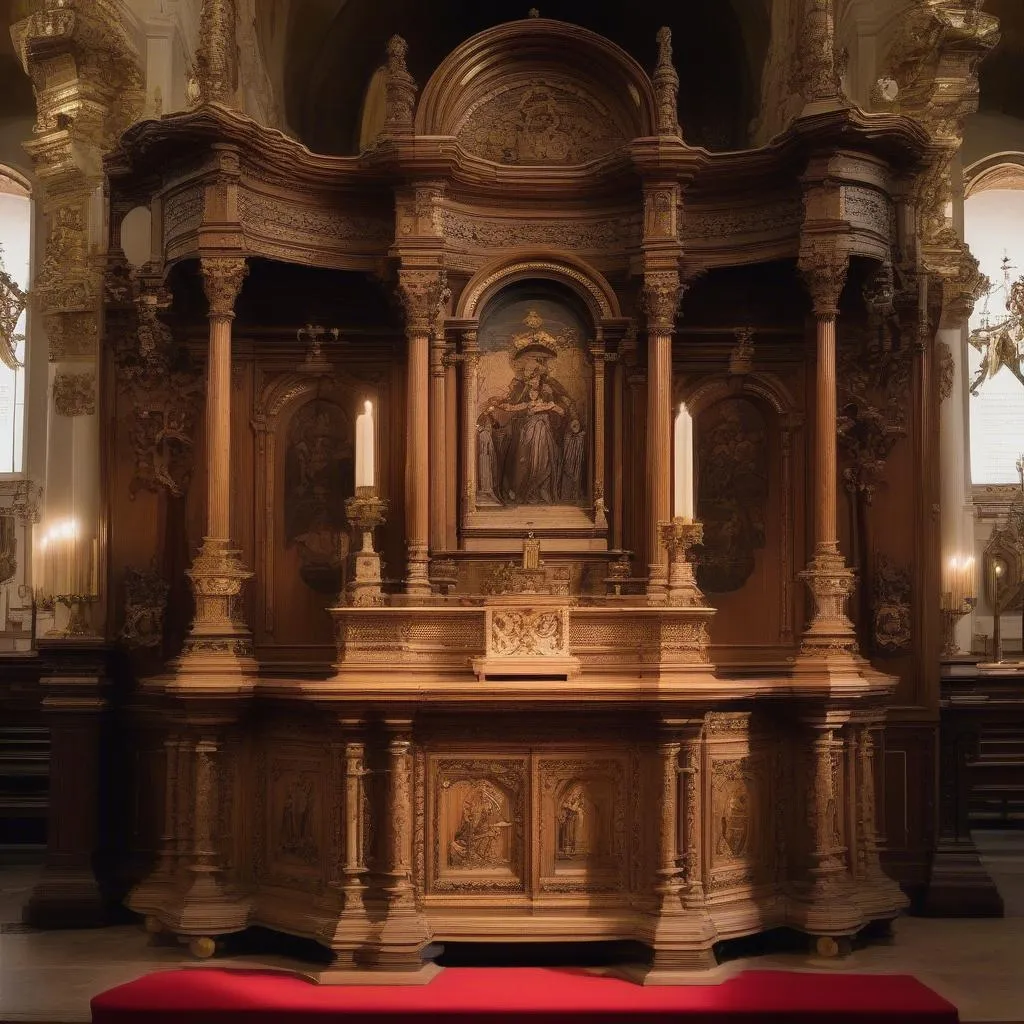 L’autel de l’Église des Dominicains à Bolzano