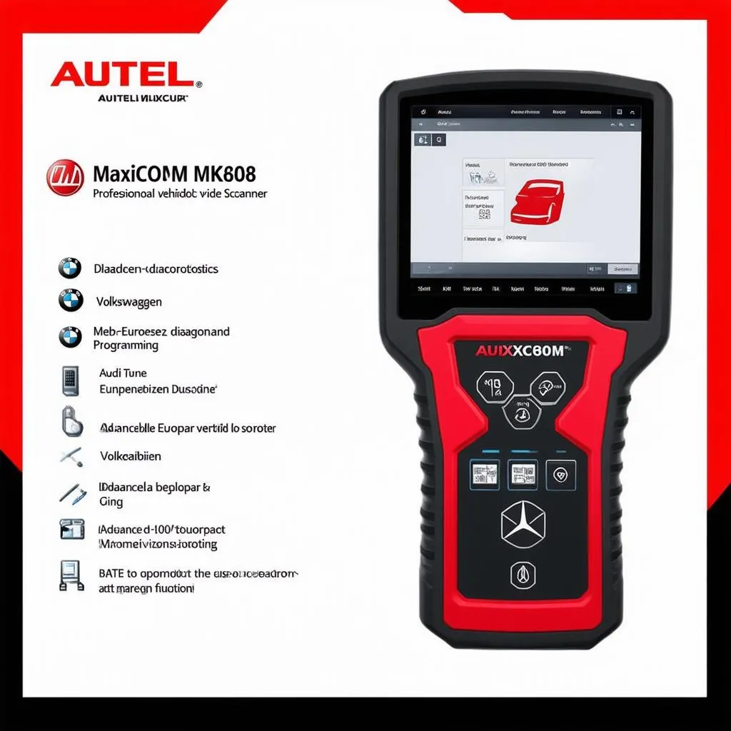 scanner obd autel maxi com mk808