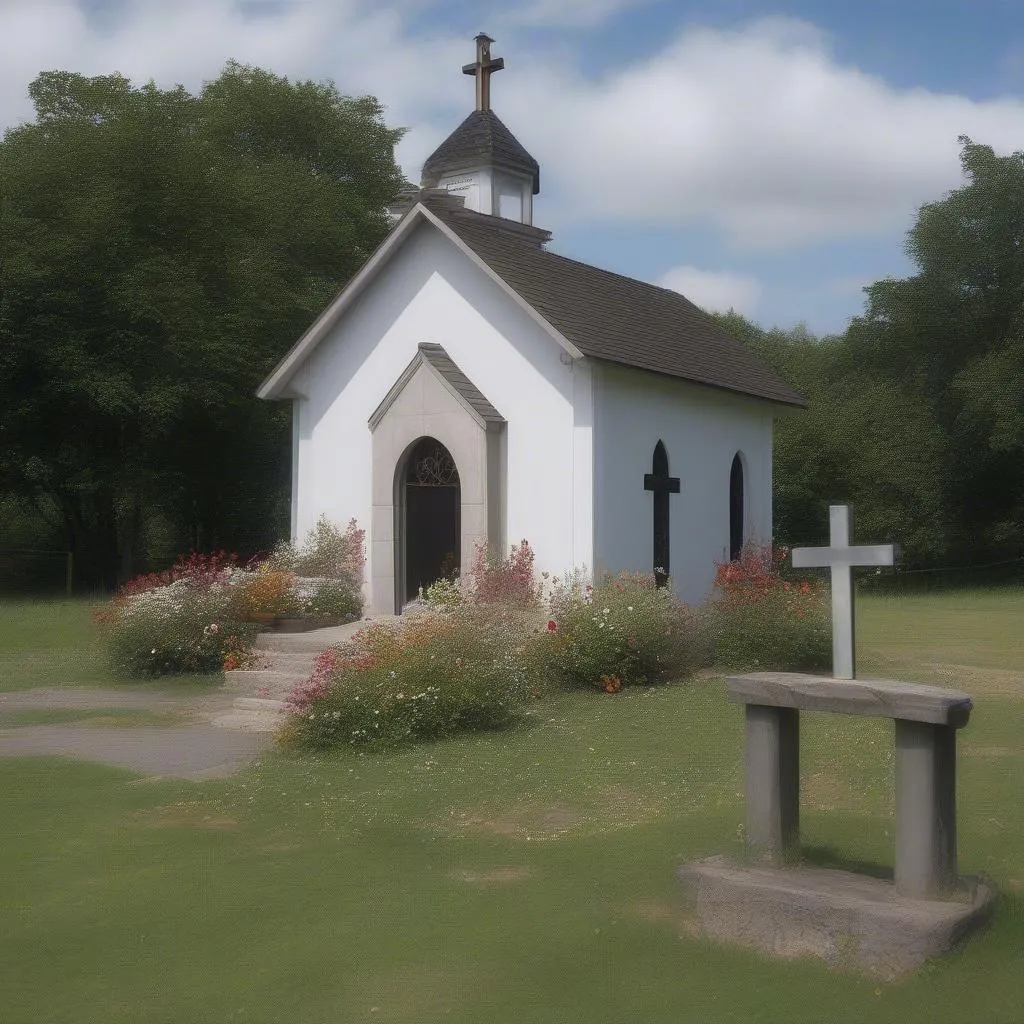 Autel religieux sur le bord de la route