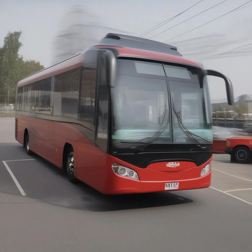 Autobus moderne avec système de diagnostic