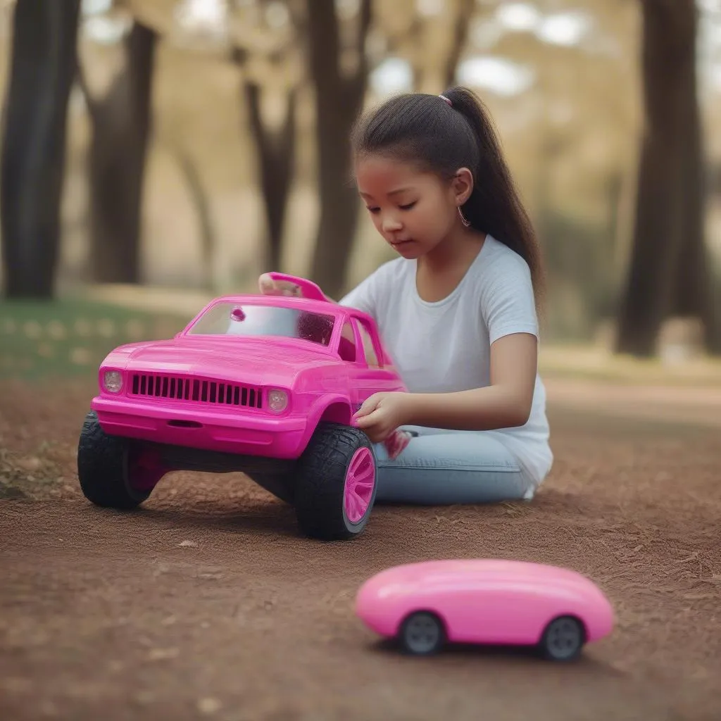 voiture-télécommandée-barbie