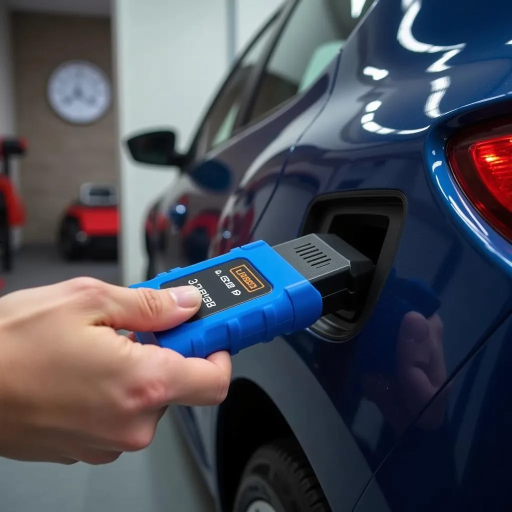 BlueDriver OBD2 Scanner connecté à une Renault Clio