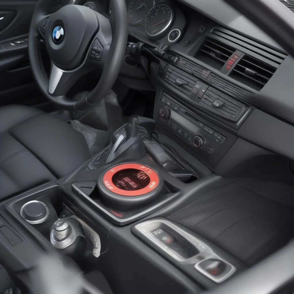 Emplacement de la prise OBD2 sur une BMW e90