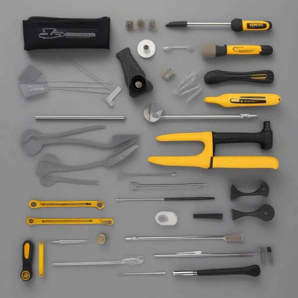 outils de remplacement de vitre de voiture