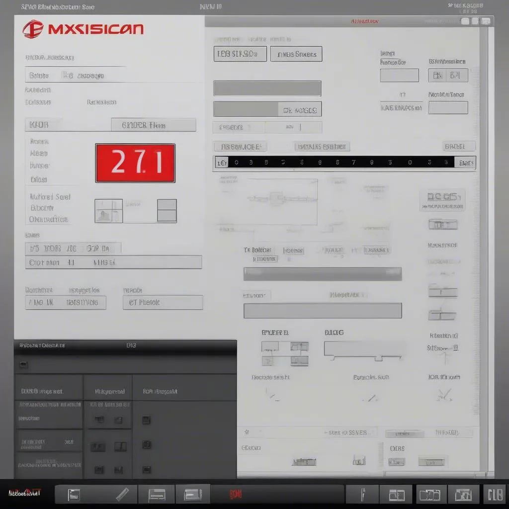 Ecran du logiciel Autel MaxiScan MS509