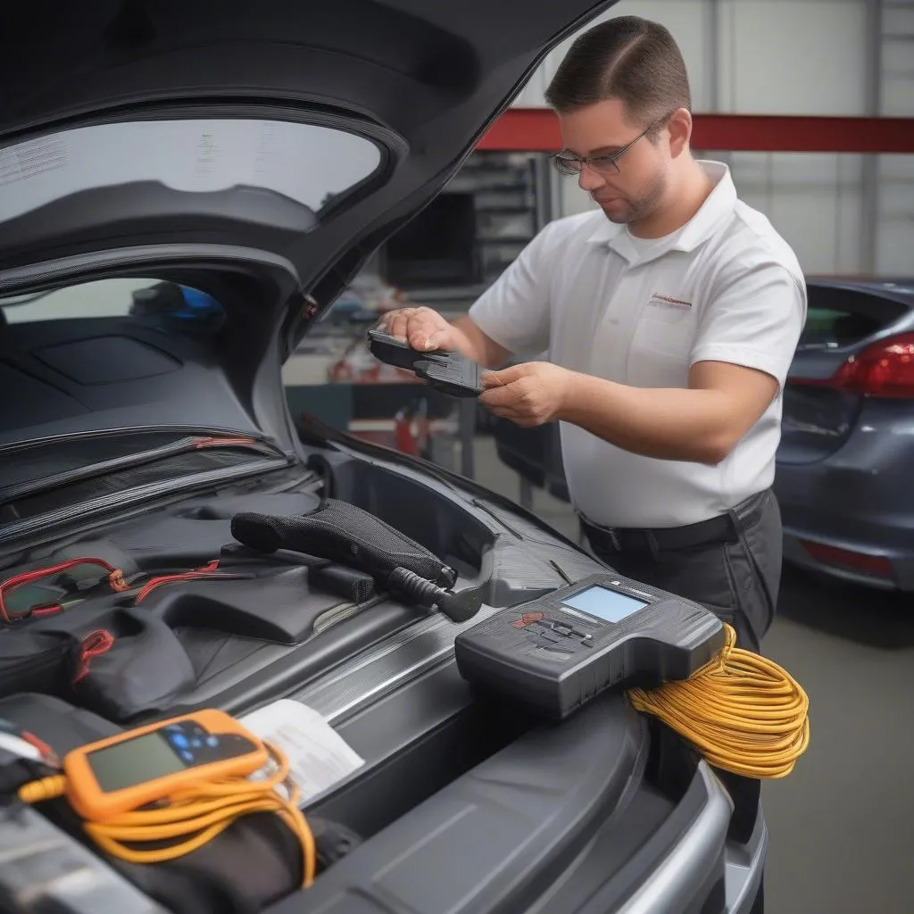 Diagnostic d'un véhicule avec un car holster