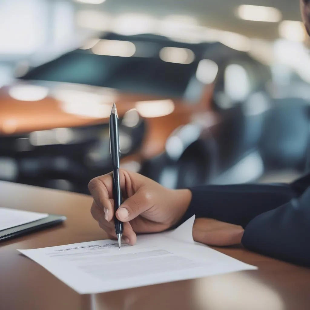 Contrat de leasing automobile