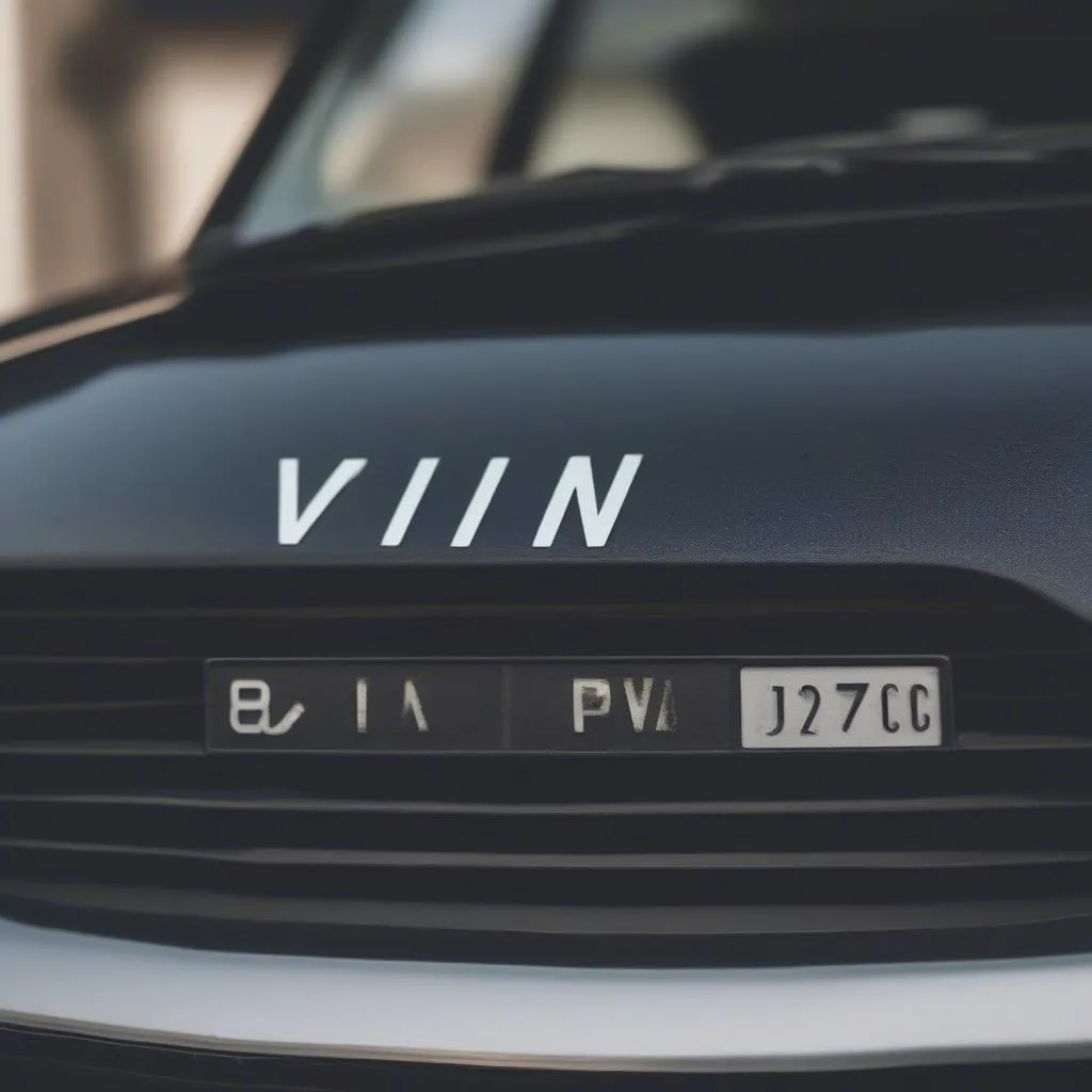 Numéro VIN voiture