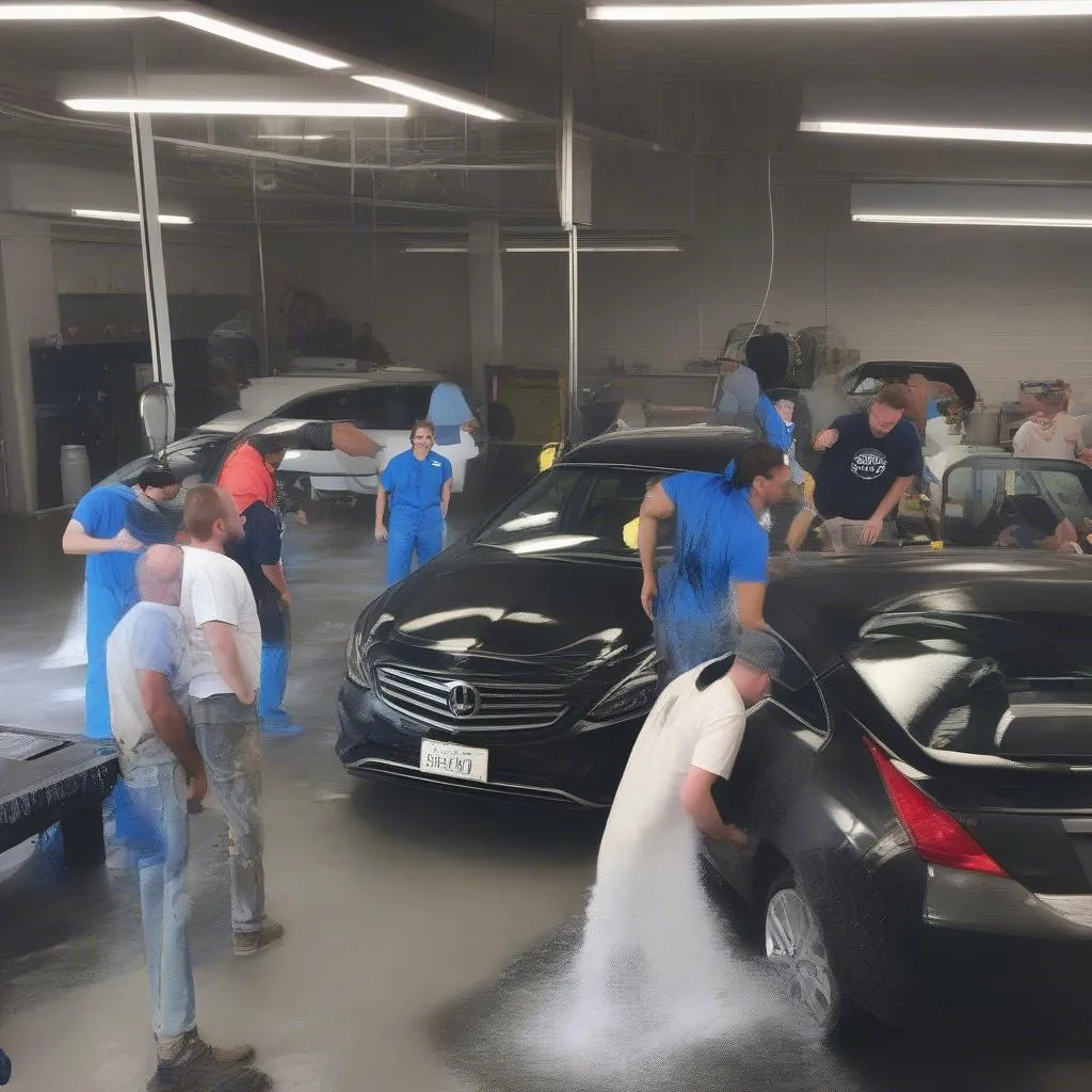 Formation de lavage de voiture