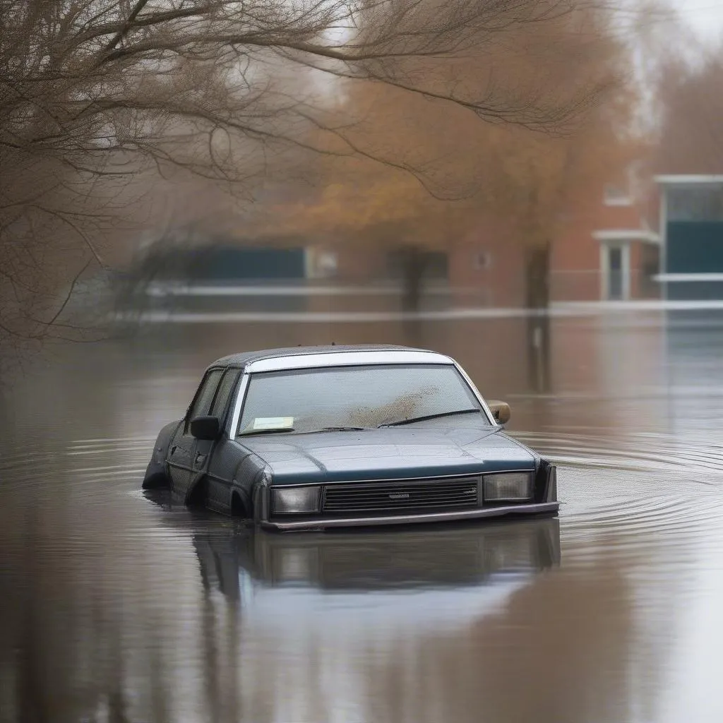 Dommages causés par l'eau dans une voiture