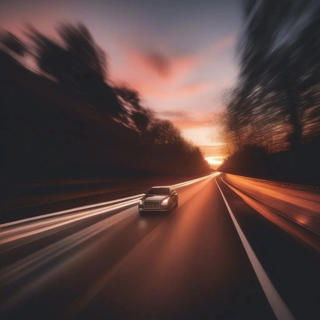 Voiture sur la route