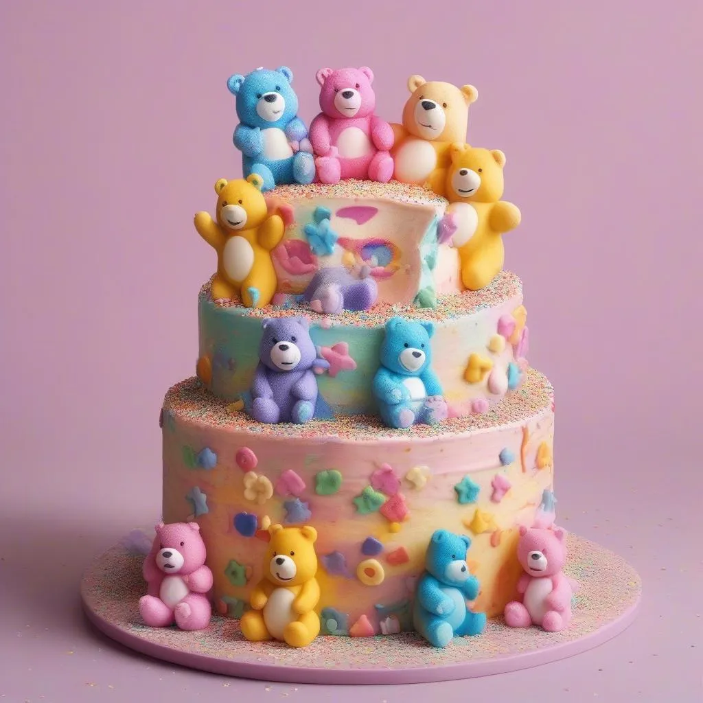 care bear birthday cake