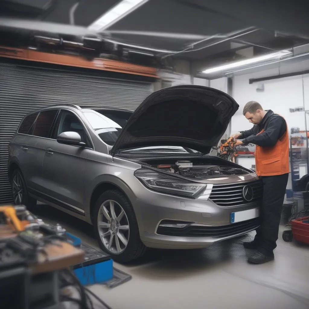 Atelier de réparation automobile