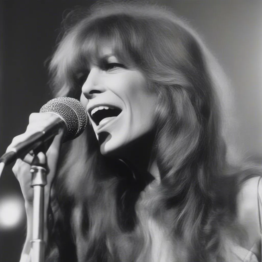 Carly Simon singing