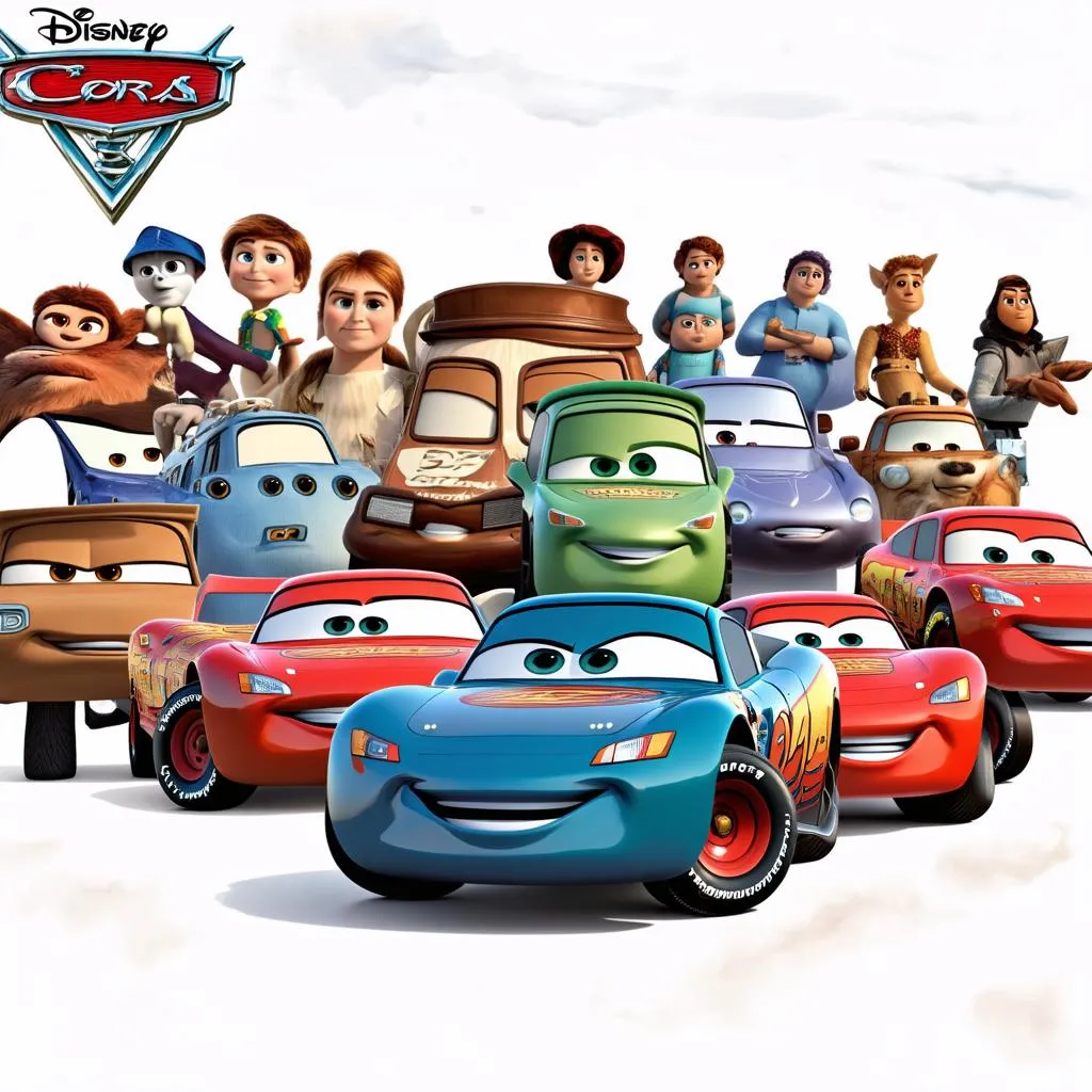 Les personnages du film Cars